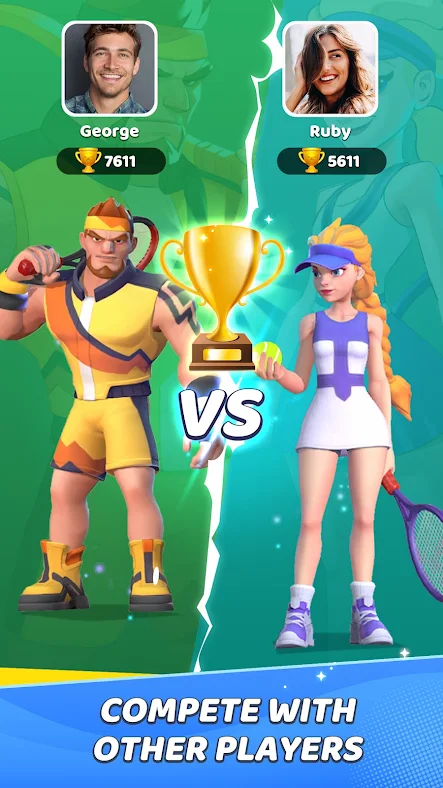 Tennis player progression